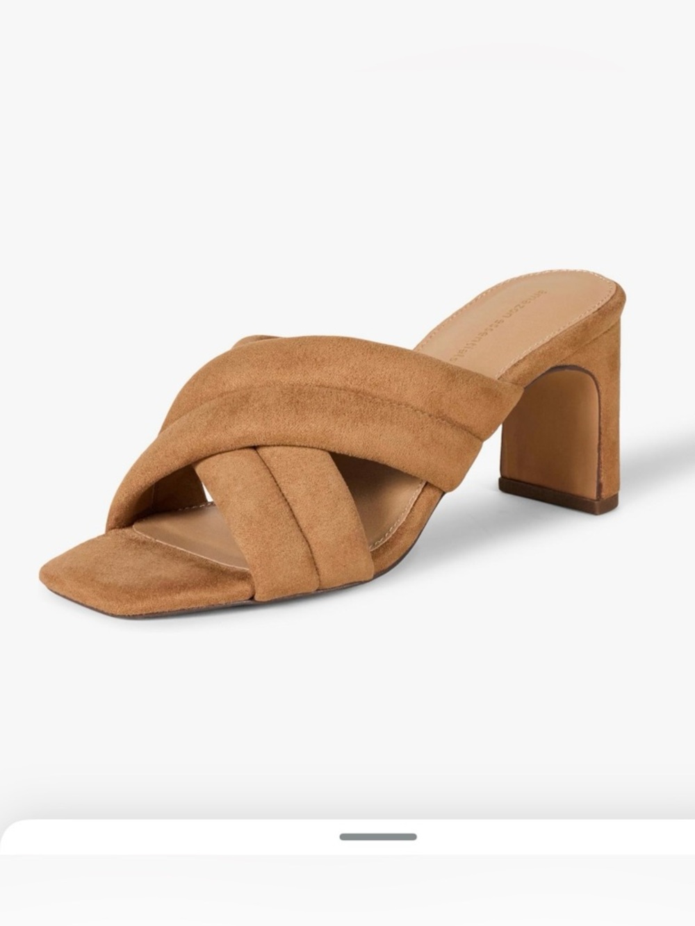 Suede Crisscross Block Heel Mule - Tan ~Size 12
NWT 💜